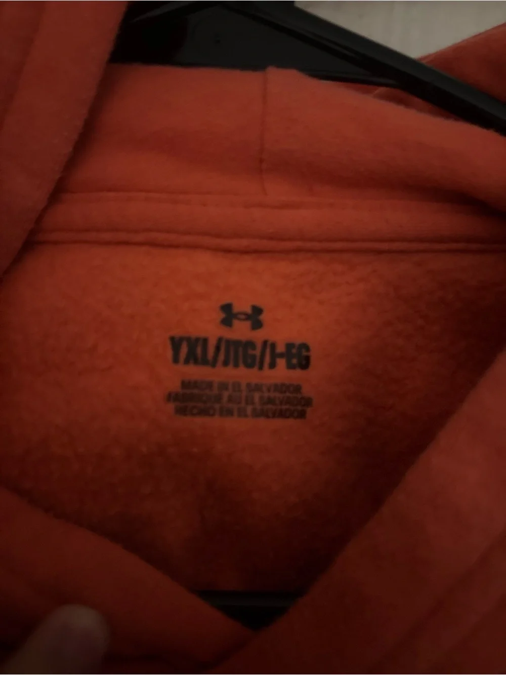 Peachy Orange Under Armor Hoddie